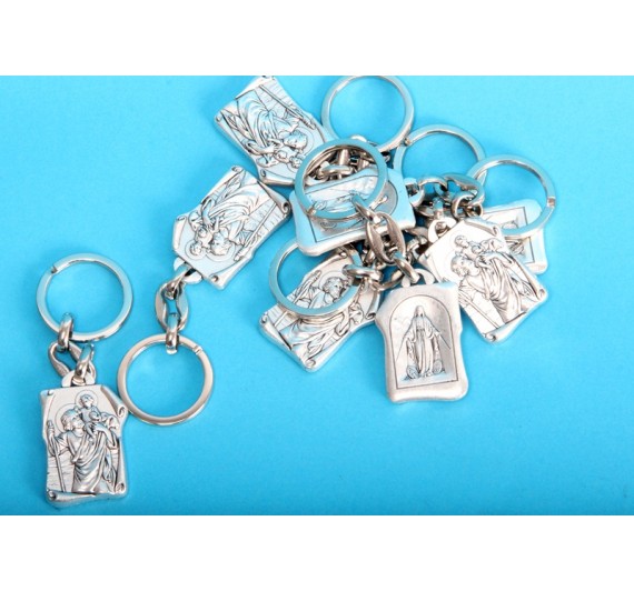 Kovinski obesek za ključe s sv. Krištofom