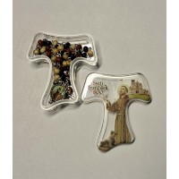 FRANČIŠKOV ROŽNI VENEC v škatlici v obliki križa Tav